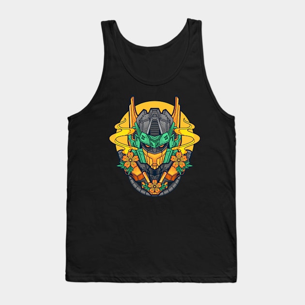 Mecha Head Tank Top by yellowline